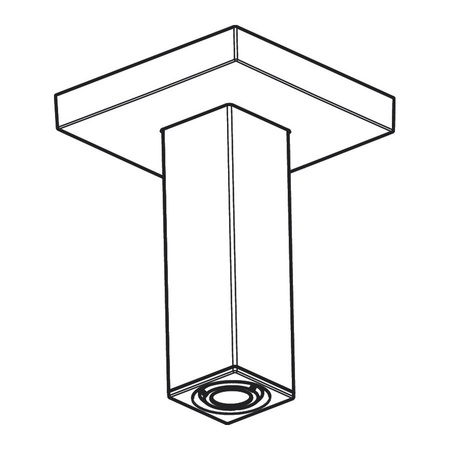 Кронштейн для верхнего душа 100 мм Hansgrohe Pulsify E 24338140 шлифованная бронза