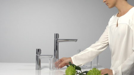 Смеситель для раковины с донным клапаном Hansgrohe Talis Select E 71752000 хром