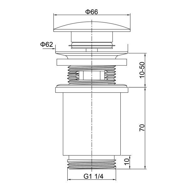 Донный клапан автомат Timo 8011/02