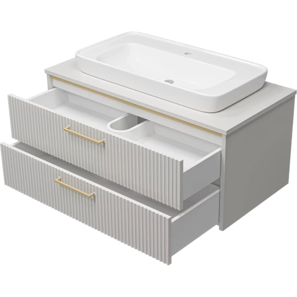 Тумба с раковиной 100 см Brevita Elche УТ000022433