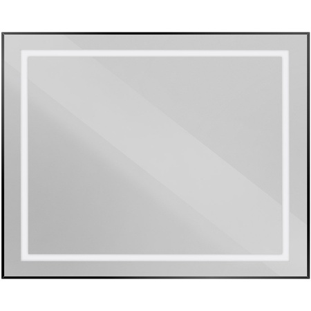 Зеркало (100х80) BelBagno Kraft  SPC-KRAFT-1000-800-SENS-NERO с подсветкой