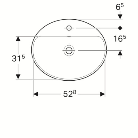 Раковина Geberit Variform 500.720.01.2 (белый)