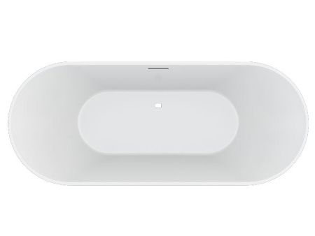 Ванна из литого мрамора ALPEN Bergamo 170 в комплекте с сифоном BER-170M