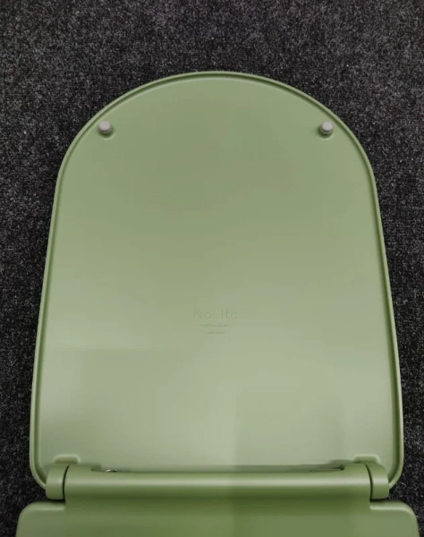 Крышка-сиденье для унитаза Kerasan Nolita 539111 Slim микролифт, зеленый матовый