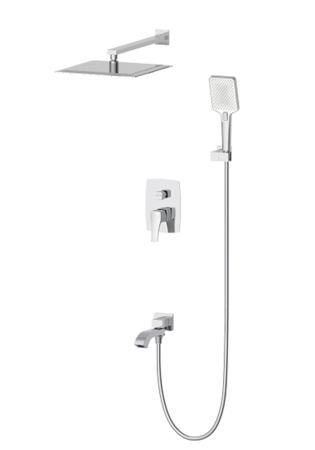 Душевая система встраиваемая WONZON & WOGHAND FLEX, брашированный никель WW-88939072-BN