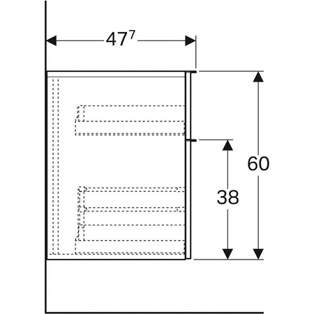 Шкаф Geberit iCon 45 841047000