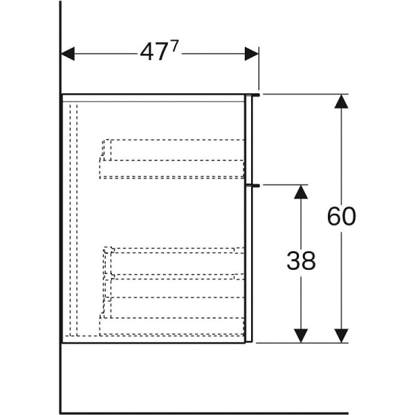 Шкаф Geberit iCon 45 841047000