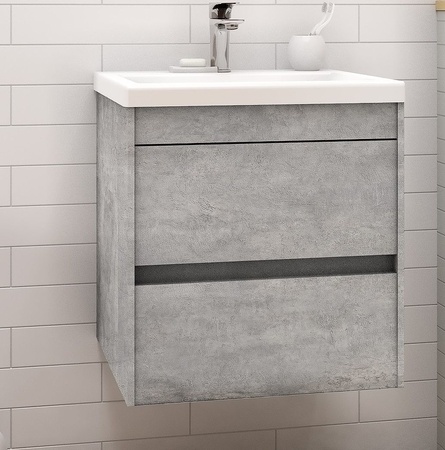 База под раковину напольная Art&max Family-400-2C-SO-CV Cemento Veneto