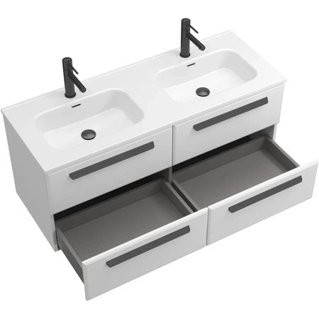 Тумба под раковину Cezares ECO-CER-N-1200-4C-SO-2-BL Bianco Lucido без ручек