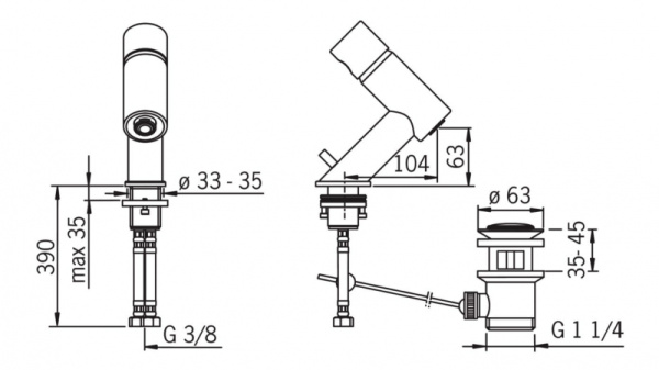Смеситель для раковины Oras Alessi Il Bagno One 8500F Смеситель для раковины Oras Alessi Il Bagno One 8500F