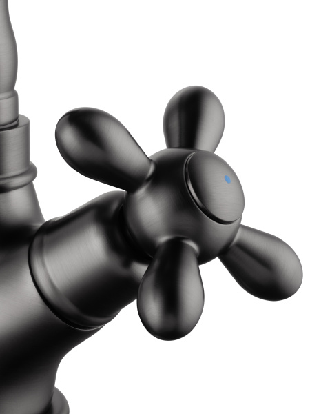 Смеситель для раковины WONZON & WOGHAND RETRO, темный графит WW-88139020-BGM Смеситель для раковины WONZON & WOGHAND RETRO, темный графит WW-88139020-BGM