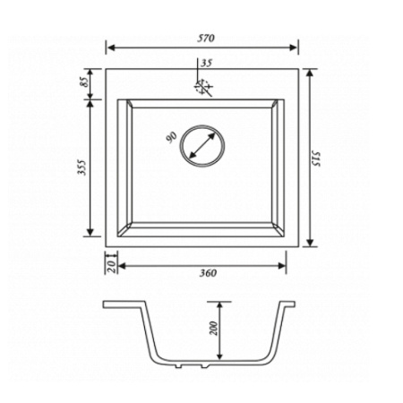 Кухонная мойка KAISER (KMM-5056 G)