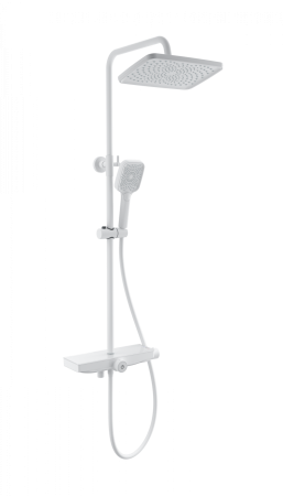 Душевая система с термостатом WONZON & WOGHAND ThermoKlick, белый матовый WW-B3098-A-MW