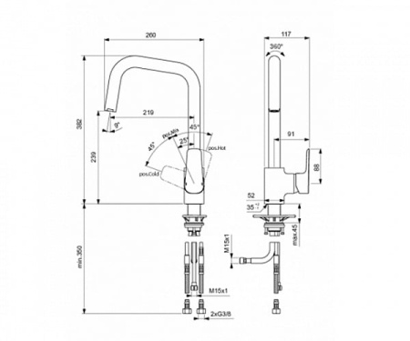Смеситель для раковины Ideal Standard CeraPlan III B0707AA