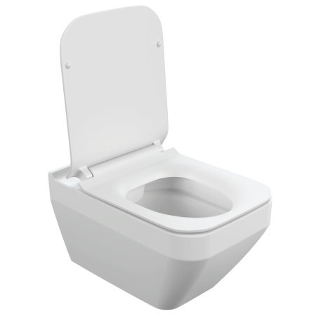 Подвесной унитаз безободковый Cersanit CREA SQUARE Clean On DPL EO slim 63115