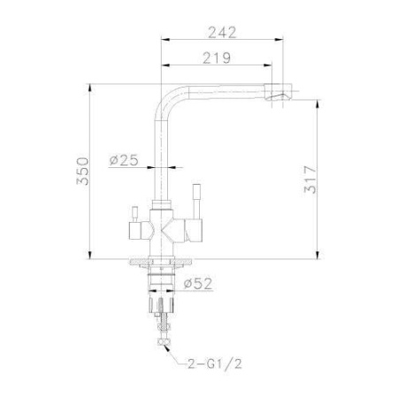 Смеситель для кухонной мойки Lemark Expert (LM5060S)