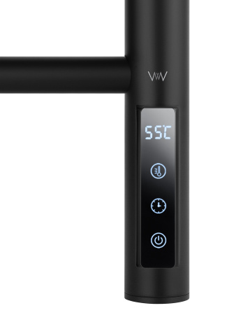 Полотенцесушитель электрический WONZON & WOGHAND BONN, черный матовый WW-AL4092-MB