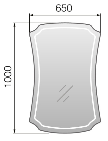 Зеркало (65х100)  Marka One Neoclassic 2 У52206