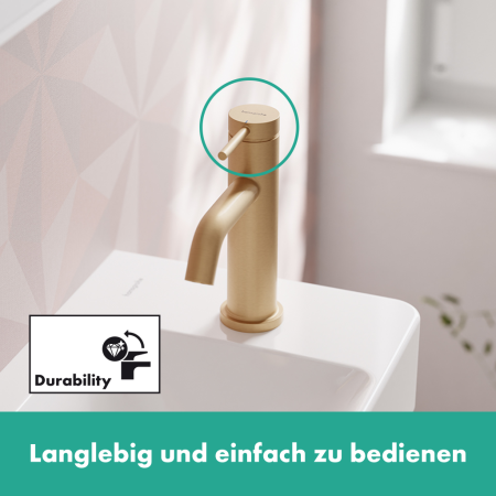 Кран для холодной воды без донного клапана Hansgrohe Tecturis S 73313140 шлифованная бронза