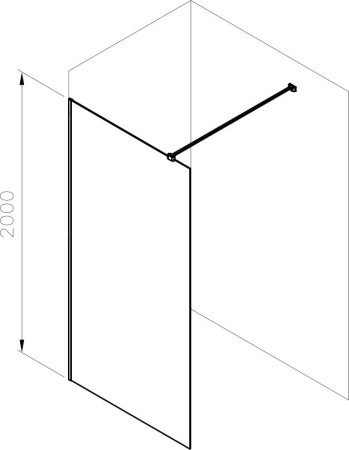 Душевая перегородка Ravak Walk-In Wall AIR GW9WD0300Z1C