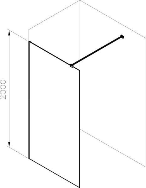 Душевая перегородка Ravak Walk-In Wall AIR GW9WG0C00Z1C