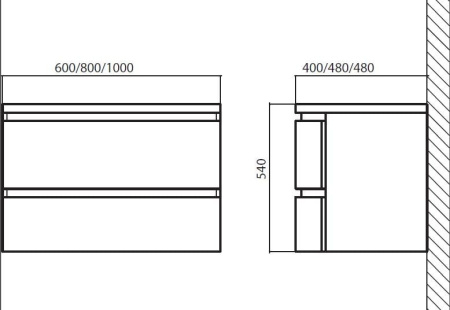 Раковина BelBagno Prospero BB600DAB
