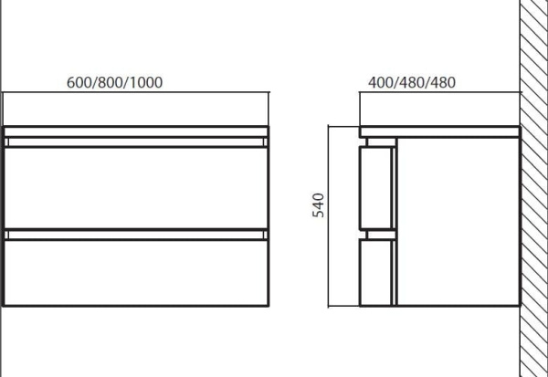 Раковина BelBagno Prospero BB600DAB