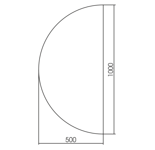 Зеркало (50х100) Silver Mirrors  Пиано LED-00002470