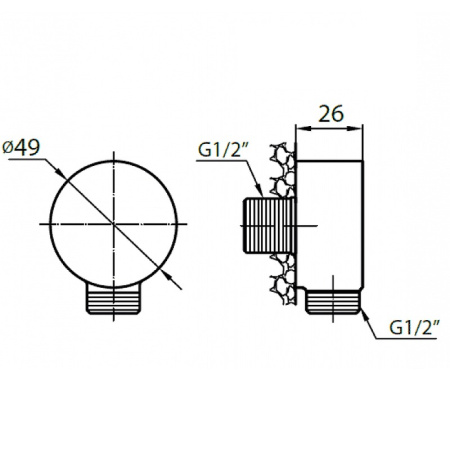 Шланговое подсоединение Cezares Articoli Vari CZR-C-AI1-02