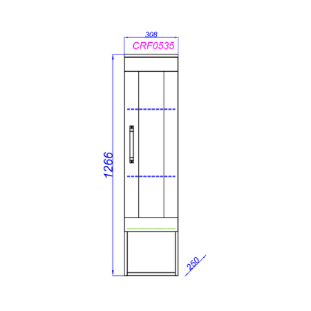 Пенал Aqwella Craft 30 CRF0503DB