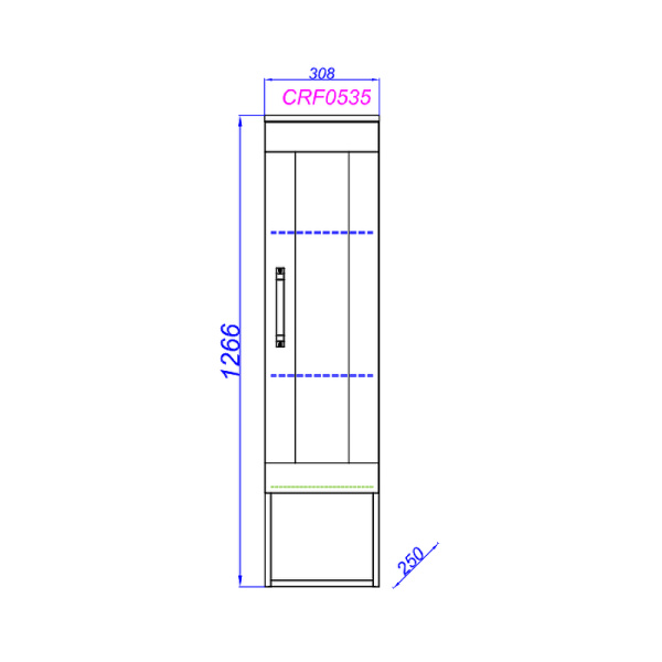 Пенал Aqwella Craft 30 CRF0503DB