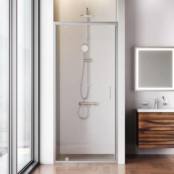 Душевая дверь в нишу 90 см Am.Pm Gem W90G-90-1P-MT хром матовый