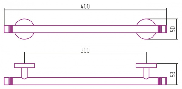 Держатель полотенец Сунержа Каньон одинарный (L 400) 00-3001-0400 Держатель полотенец Сунержа Каньон одинарный (L 400) 00-3001-0400
