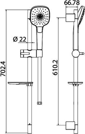 Душевой гарнитур IDDIS Sena (SEN3F70i16)