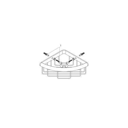 Полка угловая Hansgrohe Logis Universal 41710000 хром