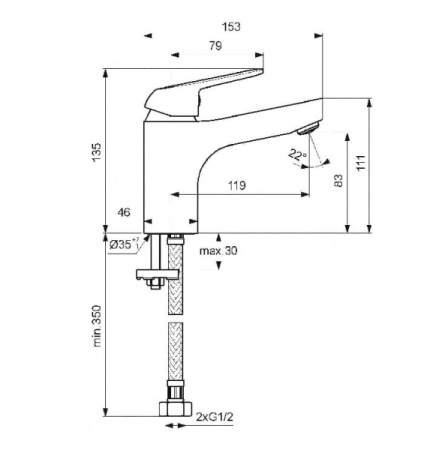 Смеситель для раковины Vidima Fine BA385AA
