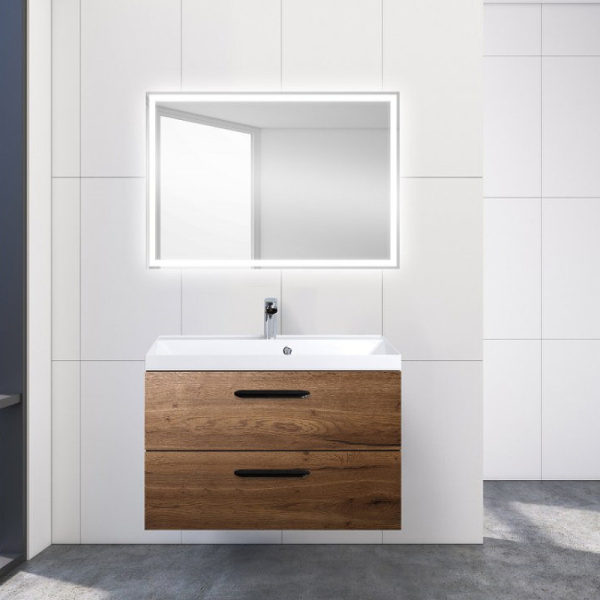 База под раковину подвесная BelBagno AURORA-800-2C-SO-RT Rovere Tabacco