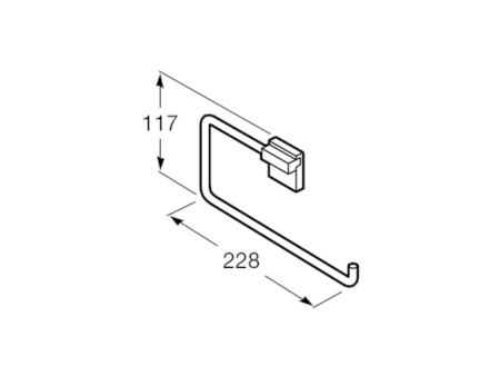 Полотенцедержатель Roca Rubik 816847001