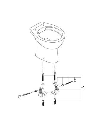 Унитаз приставной безободковый Grohe Bau Ceramic 39430 000 (39430000)