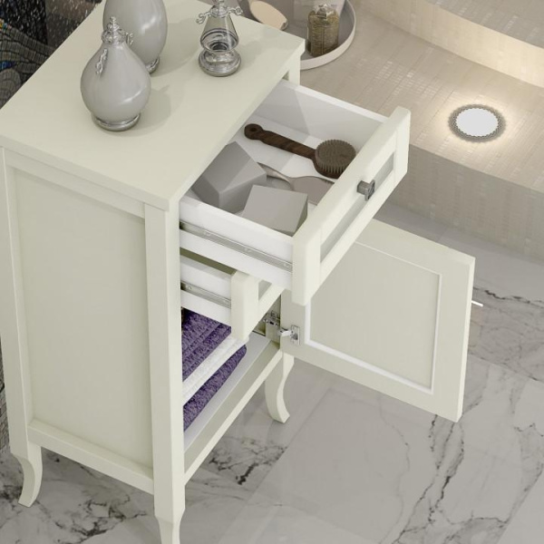 Комод напольный Opadiris Мираж 00-00000046  слоновая кость правый