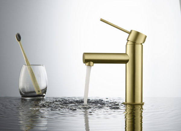 Смеситель для раковины Timo Saona 2361/17F золото матовое Смеситель для раковины Timo Saona 2361/17F золото матовое