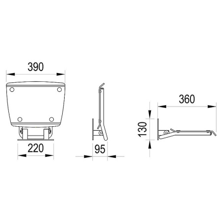 Сиденье для душа Ravak Ovo-B II Orange B8F0000053