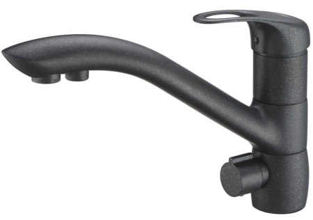 Смеситель для кухни Zorg ZR 404 KF ЧЕРНЫЙ МЕТАЛЛ