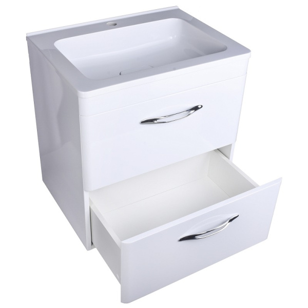 Тумба под раковину подвесная Style Line Каре СС-00002269 белый