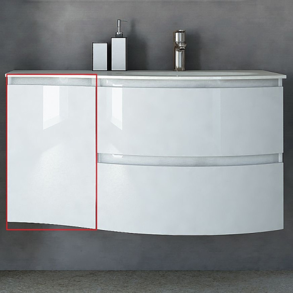 Шкаф подвесной  Cezares Vague 44228 Bianco lucido