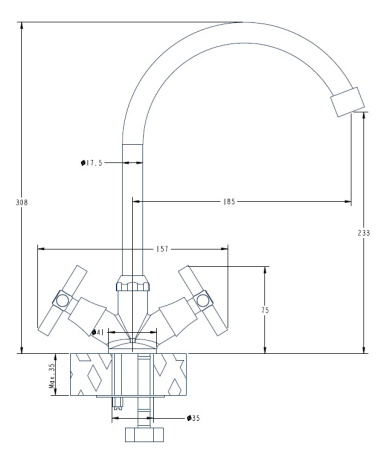 Смеситель для кухни ESKO ZURICH ZH 519