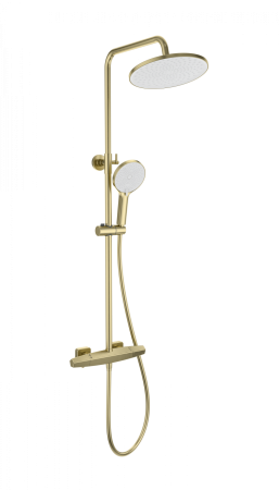 Душевая система с термостатом WONZON & WOGHAND NEO, брашированное золото WW-B3045-A- BG