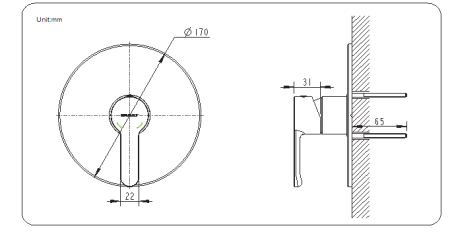 Смеситель для душа Bravat Stream PB83783CP-ENG