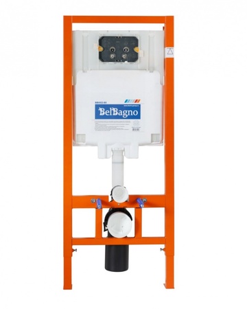 Комплект унитаза с инсталляцией BelBagno BB064CHR/BB2111SC/BB002-80/BB007-PR-NERO.M
