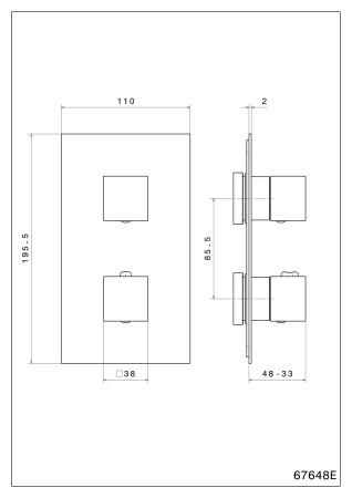 Смеситель для ванны Kerama Marazzi Futura 67648EKM.01.093